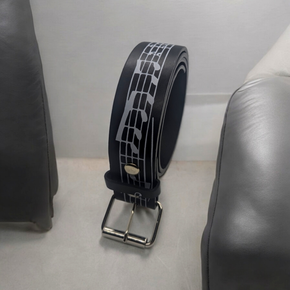 Genuine Leather belt with "Musical Notes"🎶🎶